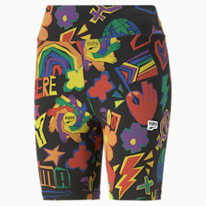 Calzas cortas Downtown Pride We Are Everywhere 7" para mujer, PUMA Black-AOP